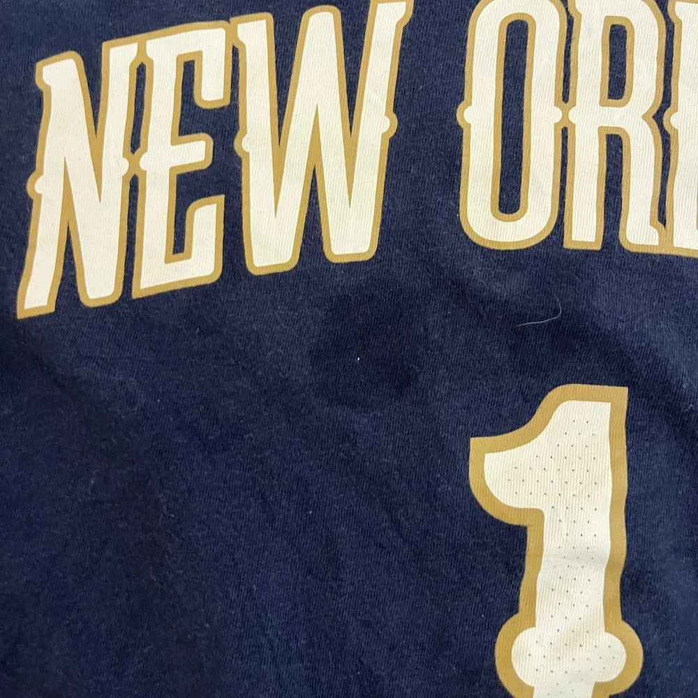 Nike T-Shirt Mens Size S Navy Blue Zion Williamson New Orleans Pelicans Dri-Fit